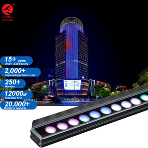 High-Power RGBW LED Wall Washer Aluminum Lamp Body Linear Strip Light For Large Area City Building Facade Lighting