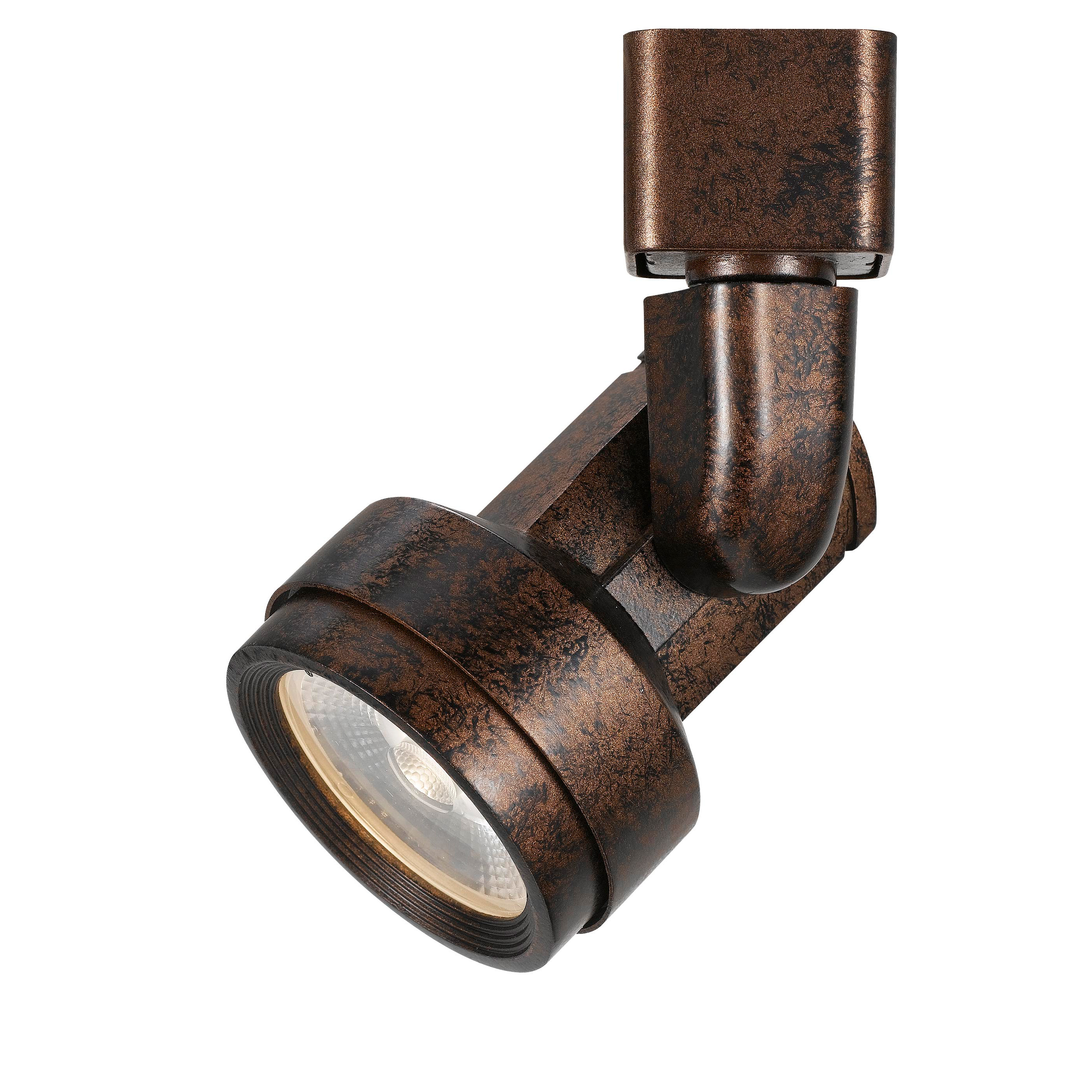 Adjustable track lighting heads for accent and retail lighting applications