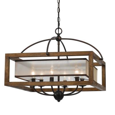 FX-3536-6 Industrial Cage Chandelier