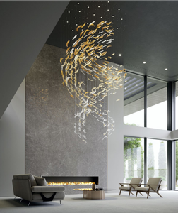 Modern Ceiling Hanging Villa Hotel Lobby Large Modern Led Chandelier Luxury For Home Bedroom Living Room