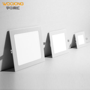 Woojong OEM Office Home Flat Round Square Recessed Ultra-thin SMD Slim Led Panel Lights Lamp 3w~24w