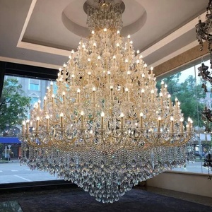 Villa Large Chandelier European Crystal Duplex Living Room Lamp Staircase Chandelier