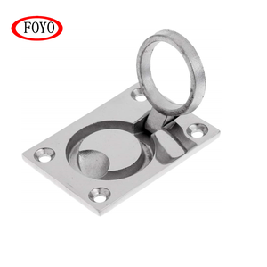 FOYO Marine Flush Mount Lift Ring 316 Stainless Steel Recessed Pull Hardware