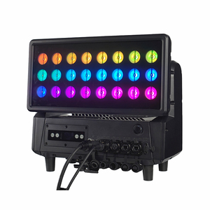 New 1000W Auxiliary Electric 24x40W RGBW Individually Control IP65 Moving Head Led Wall Washer DMX512 Outdoor City Color