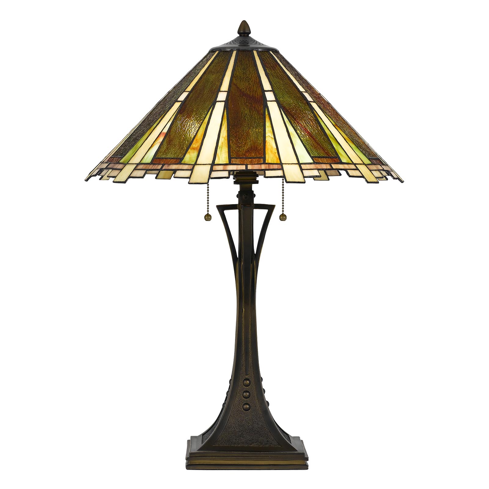 Handcrafted Tiffany Table Lamp with dragonfly stained glass shade