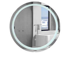 Premium Modern Circular LED Vanity Mirror Anti-Fog Touch Screen Smart Switch Round Mirror