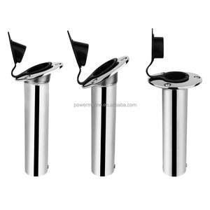 OEM Boat Accessories 316 Stainless Steel Heavy Round Flush Mount Rod Holder