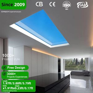 Indoor Artificial Sunlight High CRI SMD2835 Modern Lamp Recessed Window Blue Sky Rooflight LED Ceiling Virtual Skylight Panel