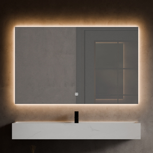 2025 Newest Smart LED Bath Mirror Modern Rectangle Anti-Fog Wall Mounted Mirror with Touch Control