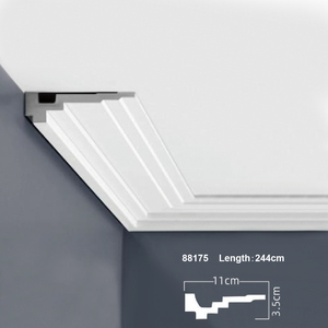 Everwall Decorative LED Ceiling Crown Molding for Modern Design Home Interior